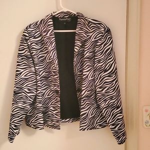 Black and white Blazer/jacket.